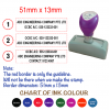 Customise Company Business Bank Deposit Details Self-Inking/Pre-Inked Rubber Stamp (51mm x 13mm)